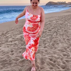 MAXI VACATION TIE DYE DRESS